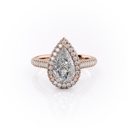 The Rose — Pear Lab Diamond Solitaire Engagement Ring II