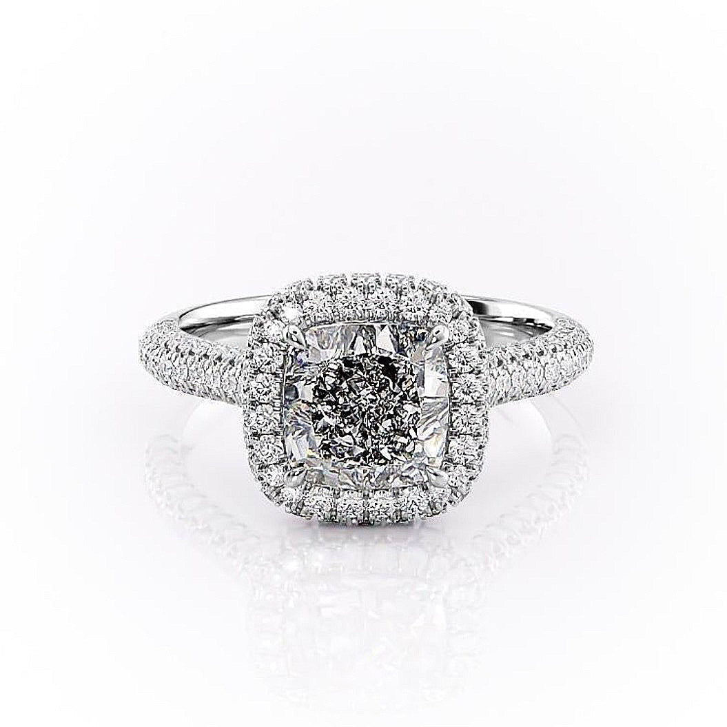 The Aurora — Cushion Lab Diamond Solitaire Engagement Ring II