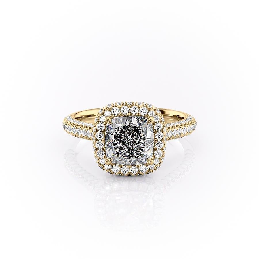 The Aurora — Cushion Lab Diamond Solitaire Engagement Ring II