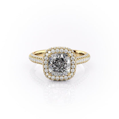 The Aurora — Cushion Lab Diamond Solitaire Engagement Ring II