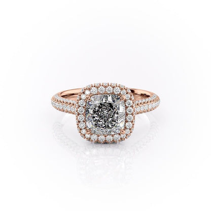 The Aurora — Cushion Lab Diamond Solitaire Engagement Ring II