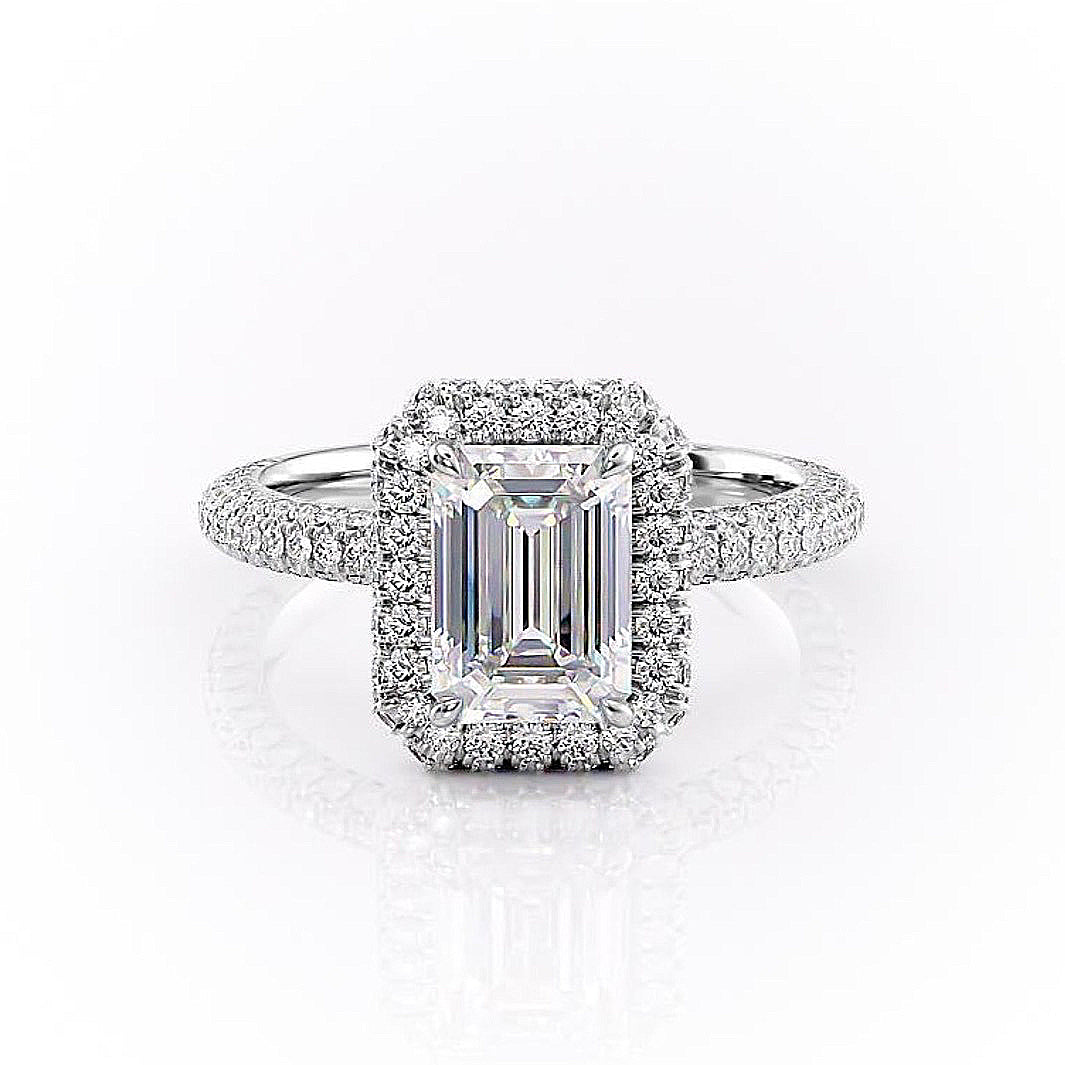 The Isla — Emerald Lab Diamond Solitaire Engagement Ring II