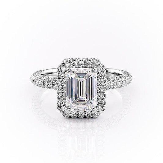 The Isla — Emerald Lab Diamond Solitaire Engagement Ring II