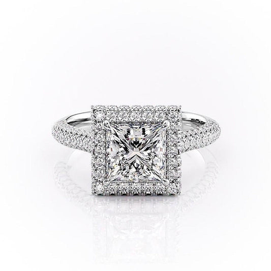 The Clara — Princess Lab Diamond Solitaire Engagement Ring III