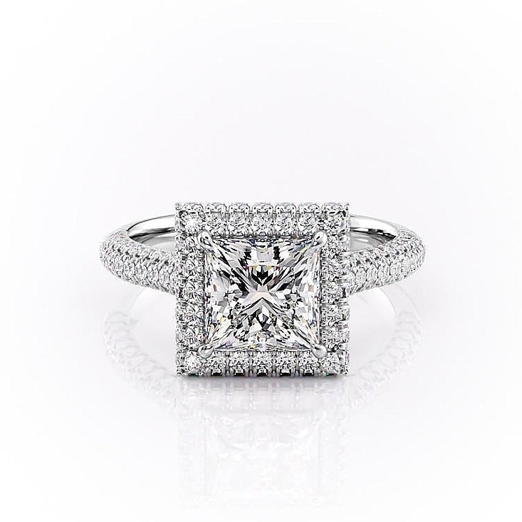 The Clara — Princess Lab Diamond Solitaire Engagement Ring III