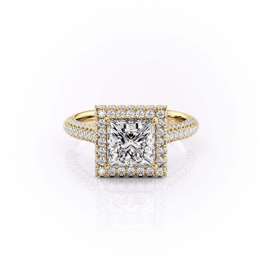 The Clara — Princess Lab Diamond Solitaire Engagement Ring III