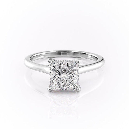 The Clara — Princess Lab Diamond Secret Halo Engagement Ring III
