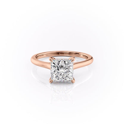 The Clara — Princess Lab Diamond Secret Halo Engagement Ring III