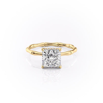 The Clara — Princess Lab Diamond Secret Halo Engagement Ring II
