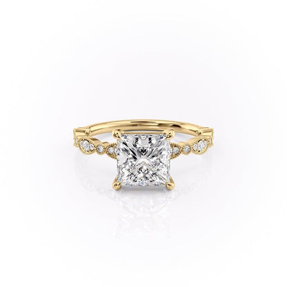The Grace — Princess Lab Diamond Vintage Engagement Ring II