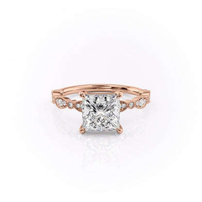 The Grace — Princess Lab Diamond Vintage Engagement Ring II