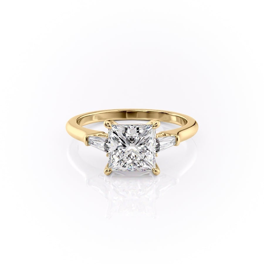 The Clara — Princess Lab Diamond Solitaire Engagement Ring II