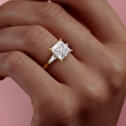 The Clara — Princess Lab Diamond Solitaire Engagement Ring II