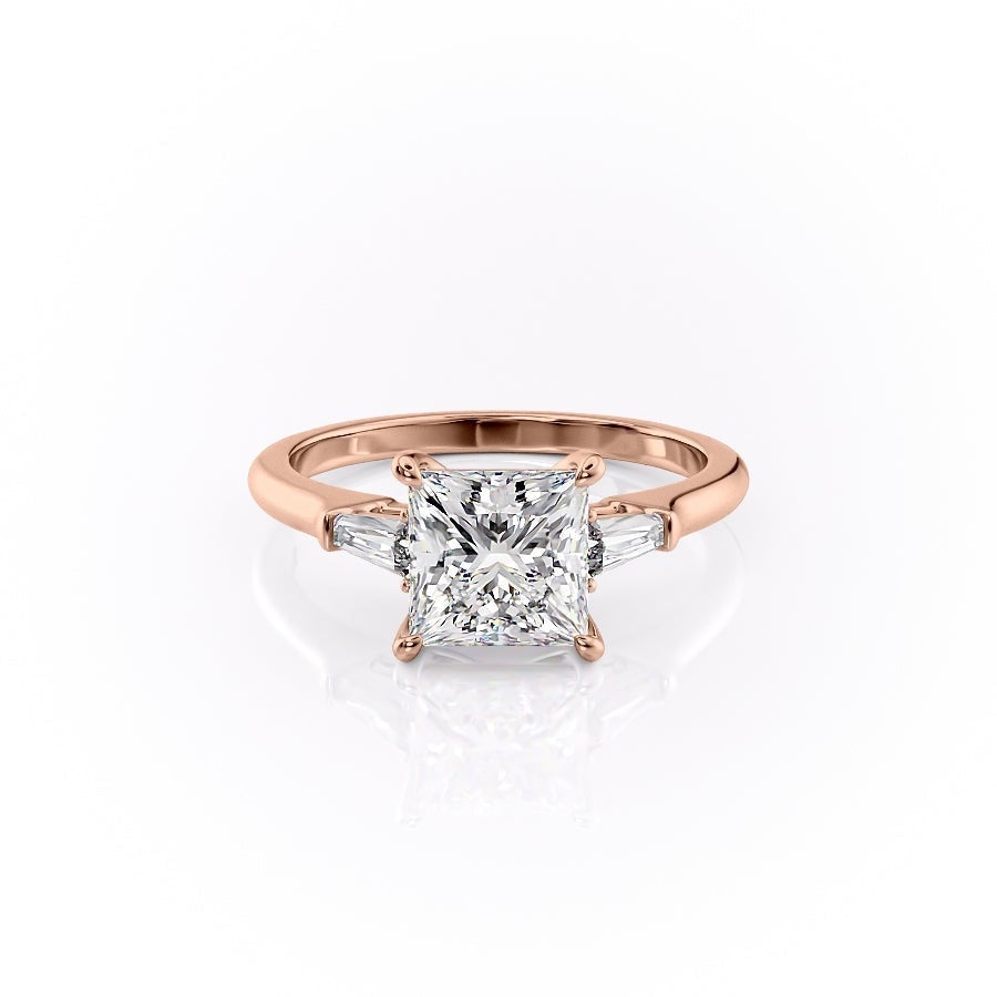 The Clara — Princess Lab Diamond Solitaire Engagement Ring II