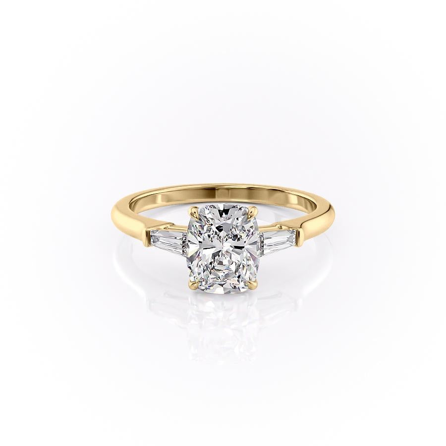 The Luna — Elongated Cushion Lab Diamond Solitaire Ring III