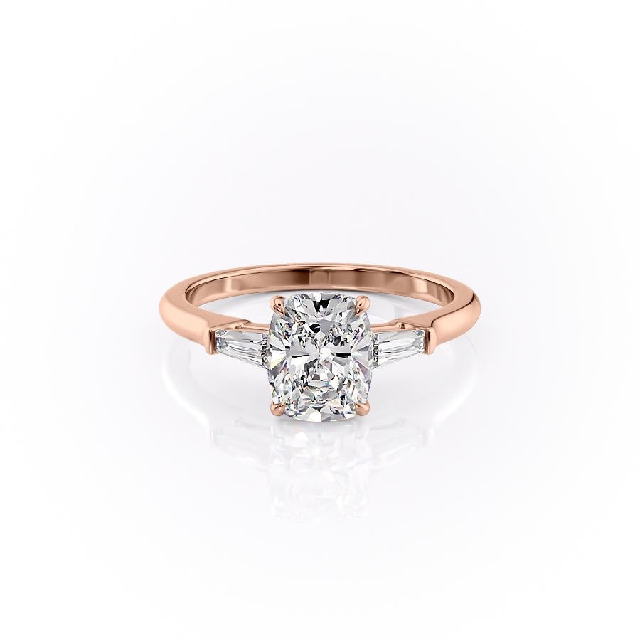 The Luna — Elongated Cushion Lab Diamond Solitaire Ring III