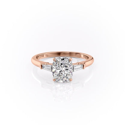The Luna — Elongated Cushion Lab Diamond Solitaire Ring III