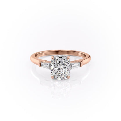 The Luna — Elongated Cushion Lab Diamond Solitaire Ring III