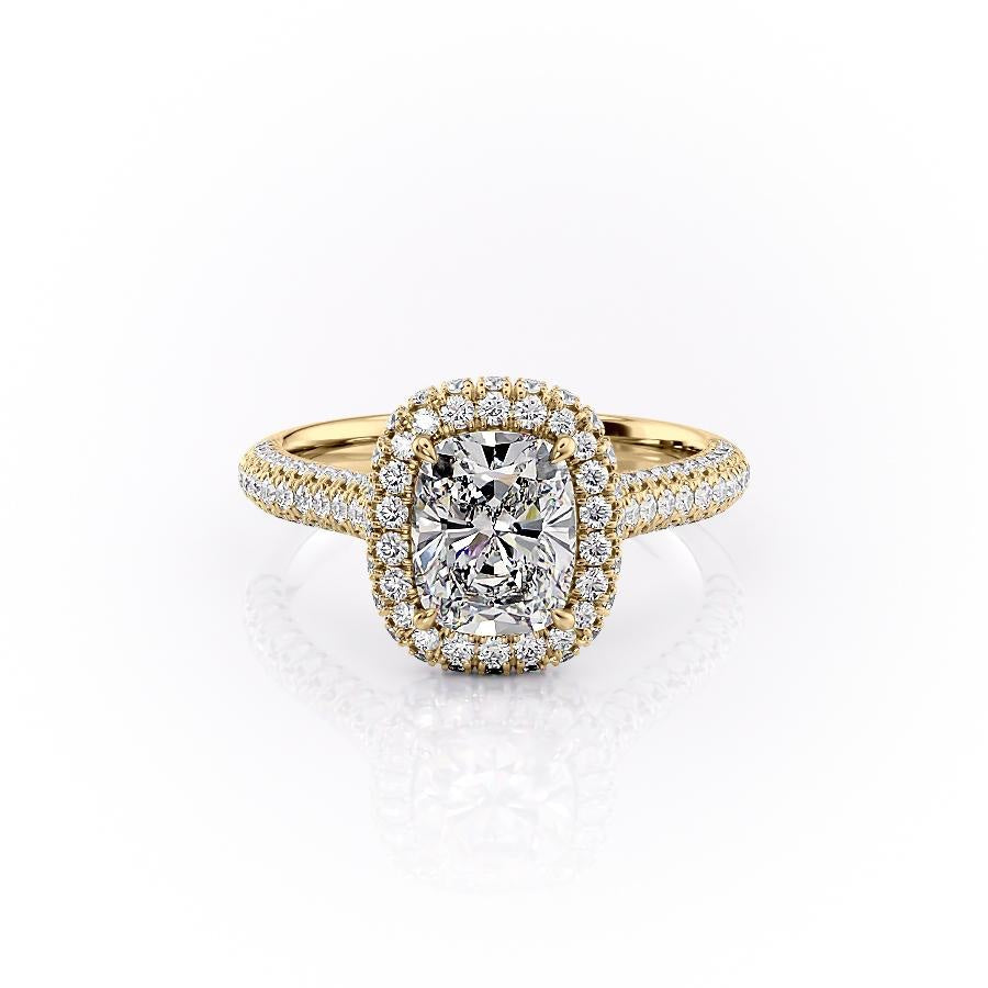 The Luna — Elongated Cushion Lab Diamond Solitaire Ring II