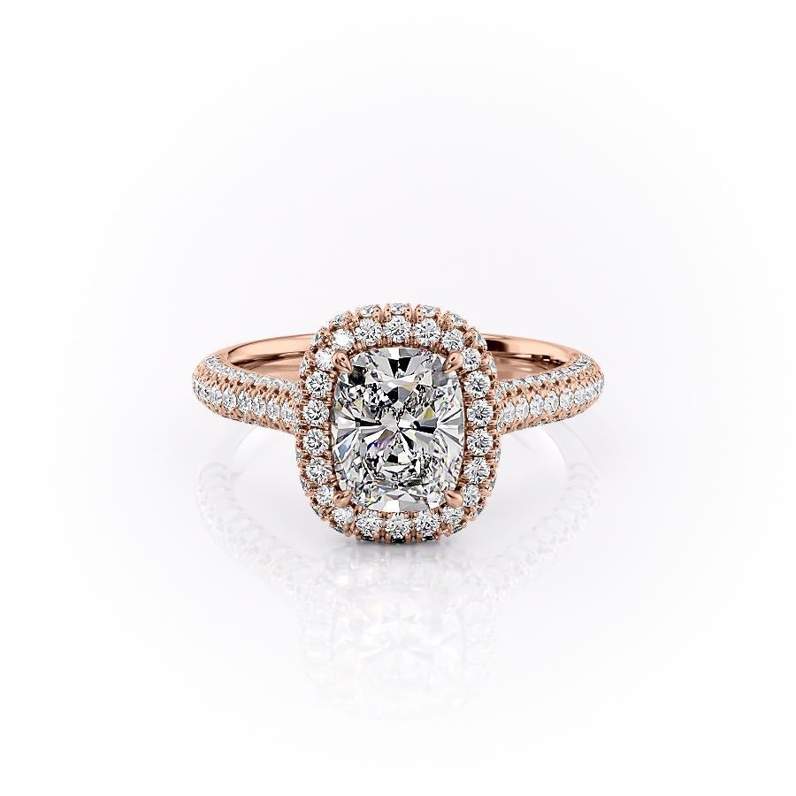 The Luna — Elongated Cushion Lab Diamond Solitaire Ring II