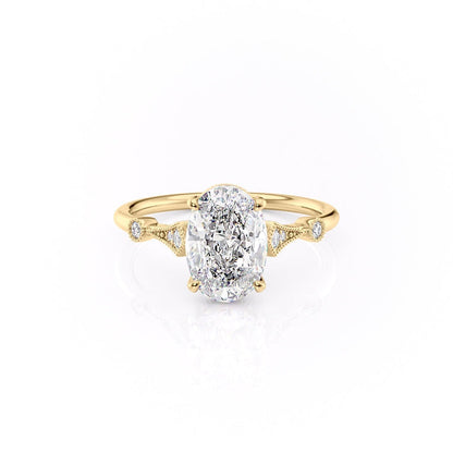 The Grace — Oval Lab Diamond Vintage Engagement Ring