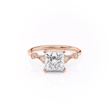 The Grace — Princess Lab Diamond Vintage Engagement Ring