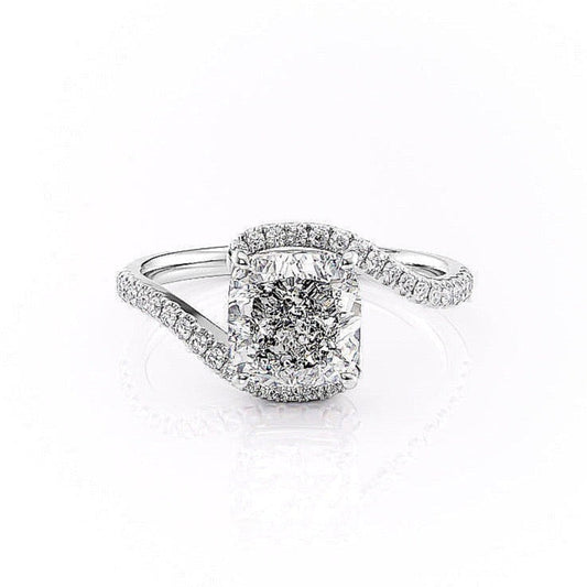 The Aurora — Cushion Lab Diamond Solitaire Engagement Ring