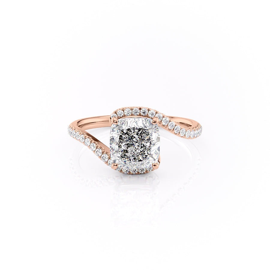 The Aurora — Cushion Lab Diamond Solitaire Engagement Ring
