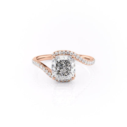 The Aurora — Cushion Lab Diamond Solitaire Engagement Ring
