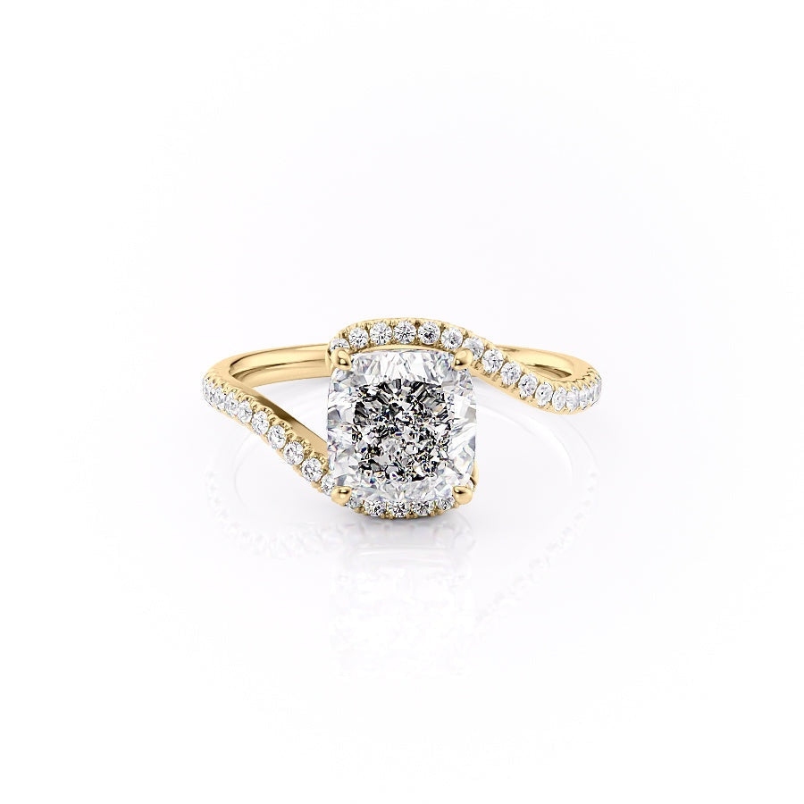 The Aurora — Cushion Lab Diamond Solitaire Engagement Ring