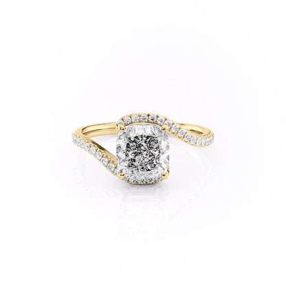 The Aurora — Cushion Lab Diamond Solitaire Engagement Ring