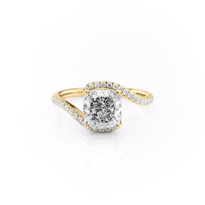 The Aurora — Cushion Lab Diamond Solitaire Engagement Ring