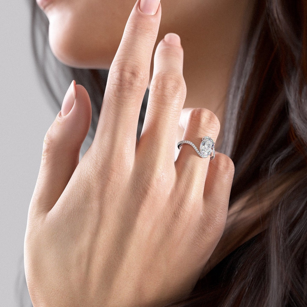 The Nora — Oval Lab Diamond Solitaire Engagement Ring