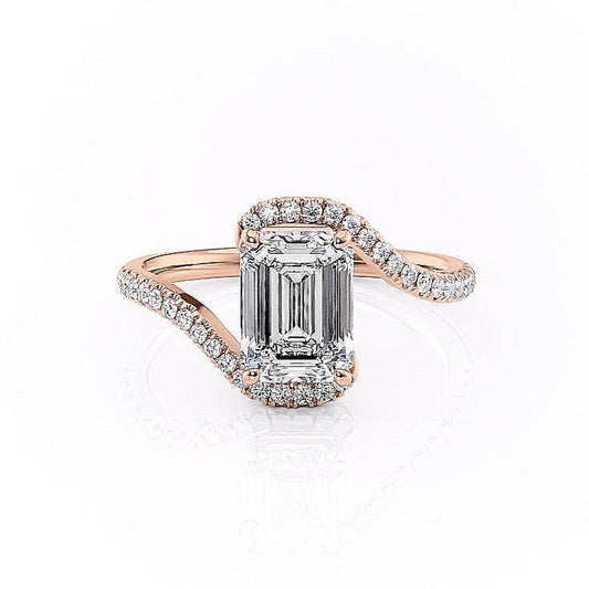 The Isla — Emerald Lab Diamond Solitaire Engagement Ring