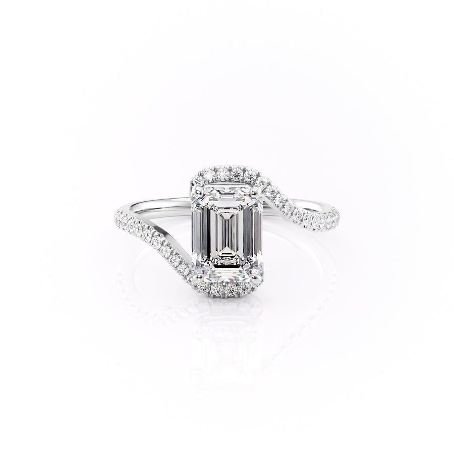 The Isla — Emerald Lab Diamond Solitaire Engagement Ring