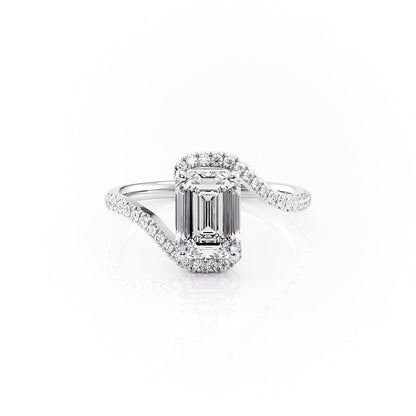 The Isla — Emerald Lab Diamond Solitaire Engagement Ring