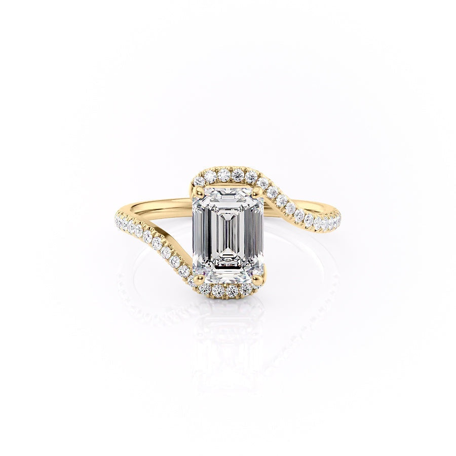 The Isla — Emerald Lab Diamond Solitaire Engagement Ring