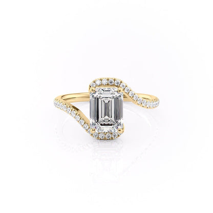 The Isla — Emerald Lab Diamond Solitaire Engagement Ring