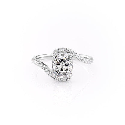 The Luna — Elongated Cushion Lab Diamond Solitaire Ring