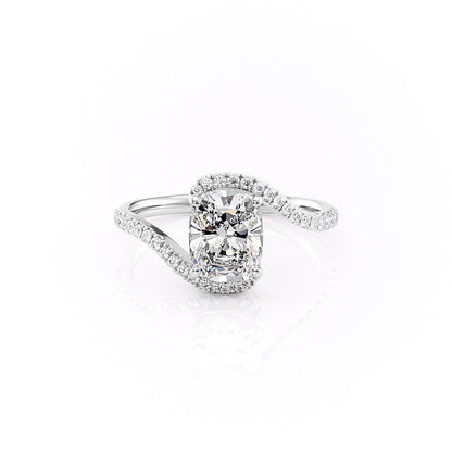 The Luna — Elongated Cushion Lab Diamond Solitaire Ring