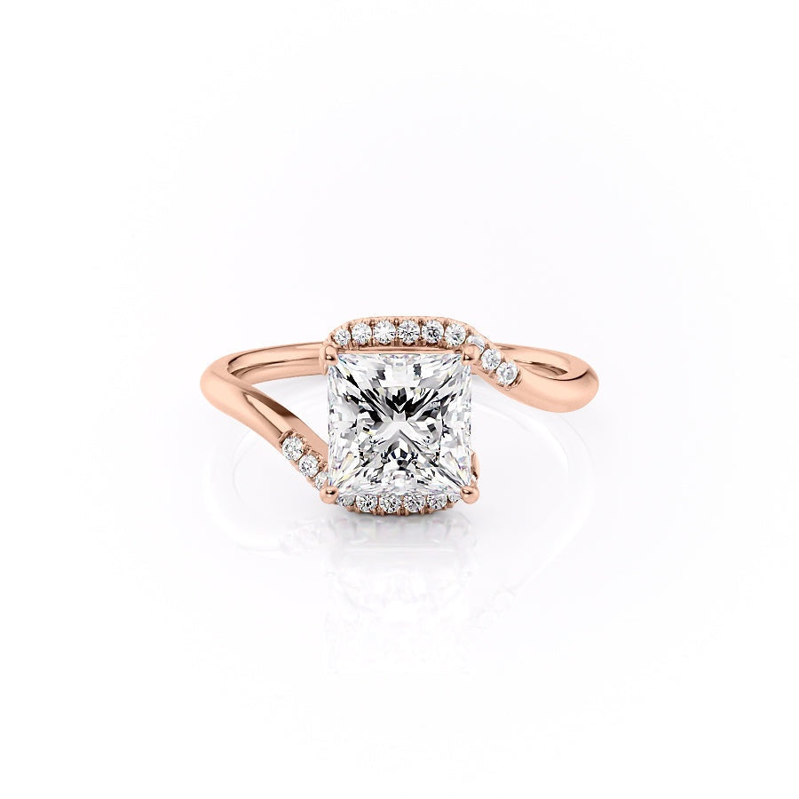The Clara — Princess Lab Diamond Solitaire Engagement Ring