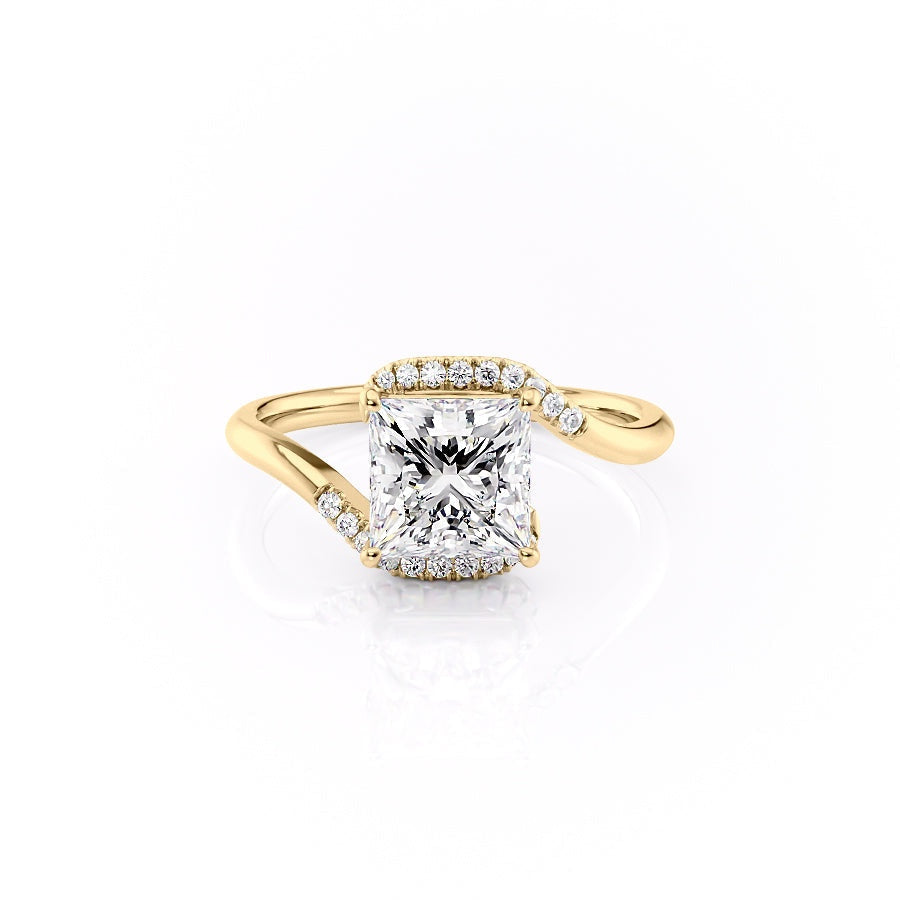 The Clara — Princess Lab Diamond Solitaire Engagement Ring