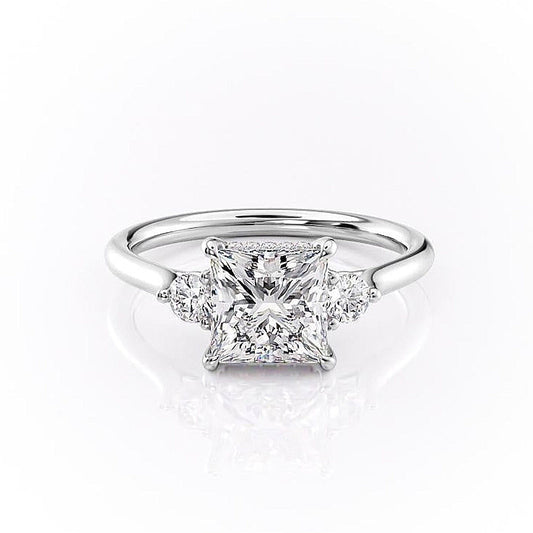 The Violet — Princess Lab Diamond 3-Stone Engagement Ring