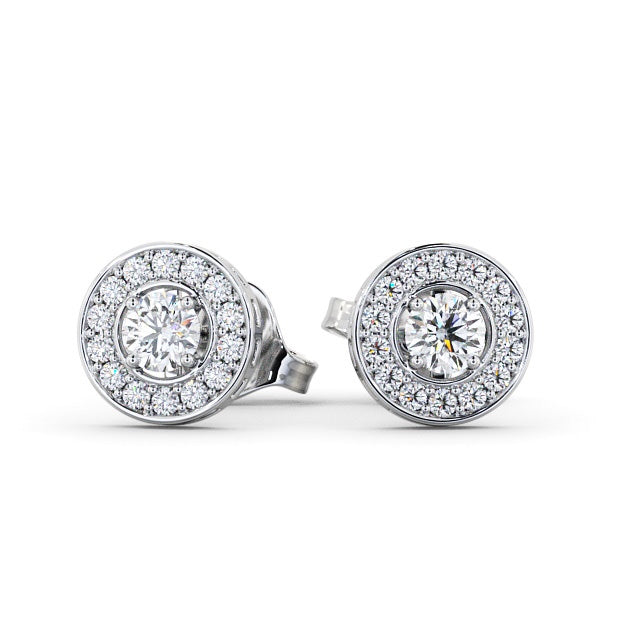 The Aurora Studs — Lab Diamond Halo Stud 0.40ct Each Earrings