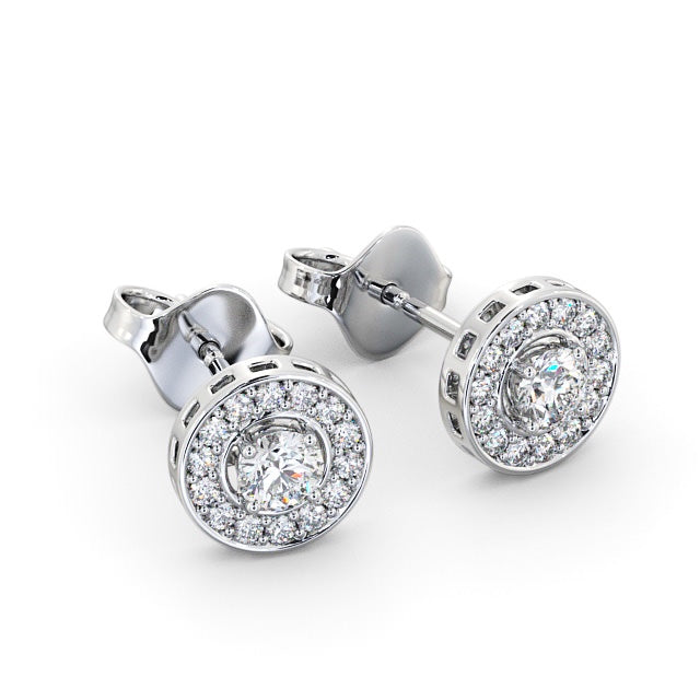 The Aurora Studs — Lab Diamond Halo Stud 0.40ct Each Earrings