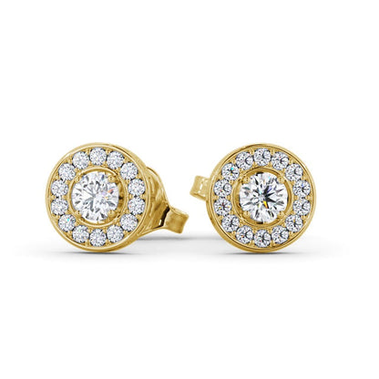 The Aurora Studs — Lab Diamond Halo Stud 0.40ct Each Earrings