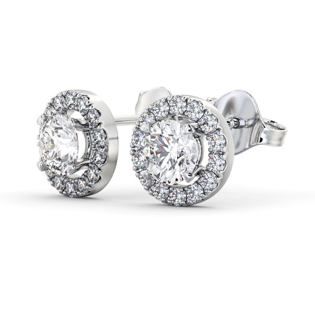 The Aurora Studs — Lab Diamond Halo Stud 0.70ct Each Earrings