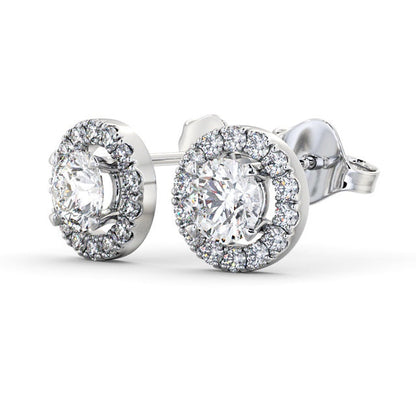 The Aurora Studs — Lab Diamond Halo Stud 0.70ct Each Earrings