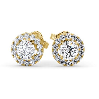 The Aurora Studs — Lab Diamond Halo Stud 0.70ct Each Earrings