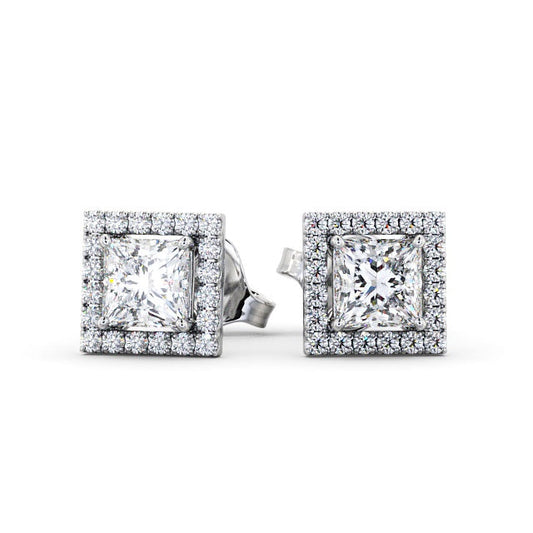 The Aurora Studs — Lab Diamond Halo Stud 0.65ct Each Earrings II